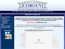 Tablet Screenshot of corguv.com